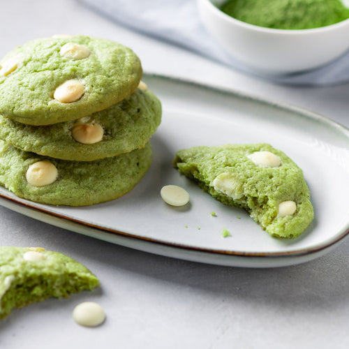 COOKIES MATCHA ET CHOCOLAT BLANC